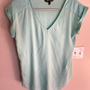 Express Mint Short Sleeve Top